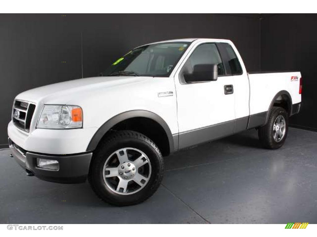 2005 F150 FX4 Regular Cab 4x4 - Oxford White / Black photo #21