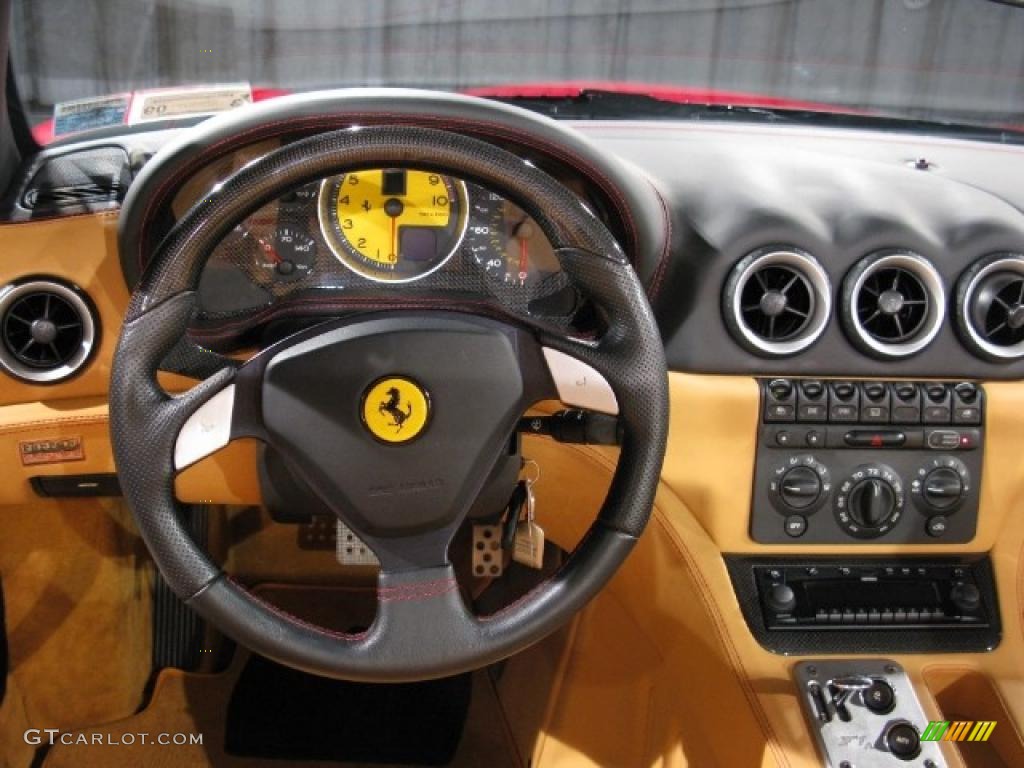 2005 Ferrari 575 Superamerica Roadster F1 Tan Dashboard Photo #38695876