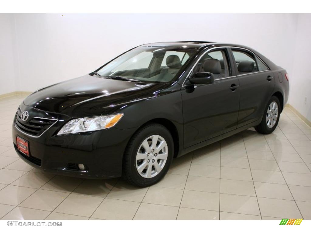 2008 Camry XLE V6 - Black / Ash photo #3