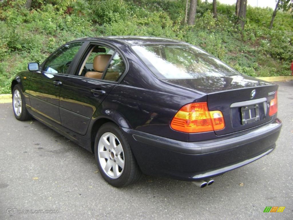 2003 3 Series 325xi Sedan - Orient Blue Metallic / Natural Brown photo #6