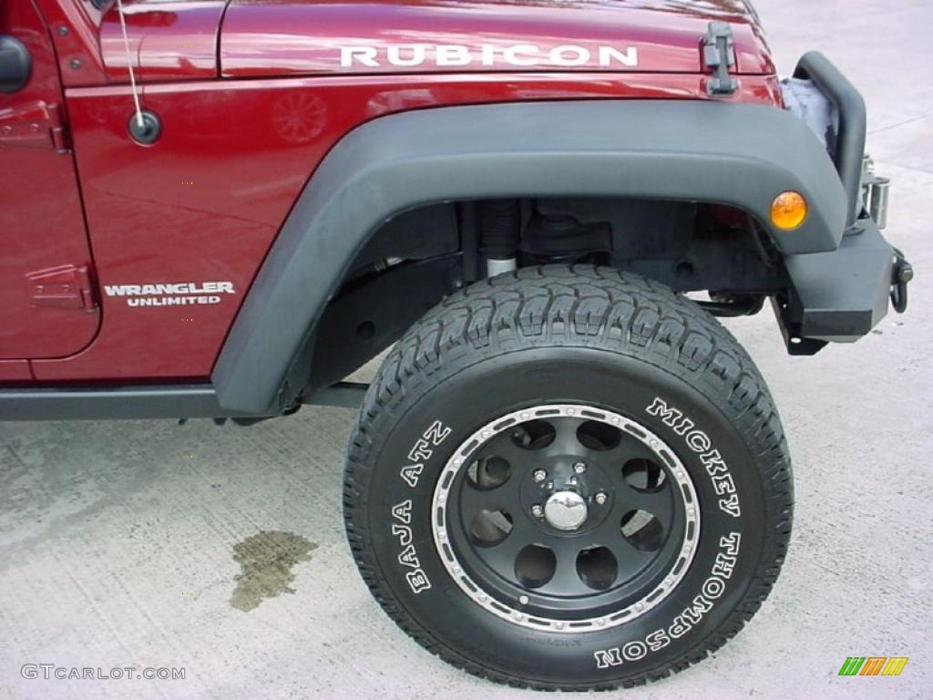 2008 Jeep Wrangler Unlimited Rubicon 4x4 Custom Wheels Photo #38697793