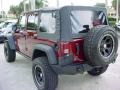 2008 Red Rock Crystal Pearl Jeep Wrangler Unlimited Rubicon 4x4  photo #9