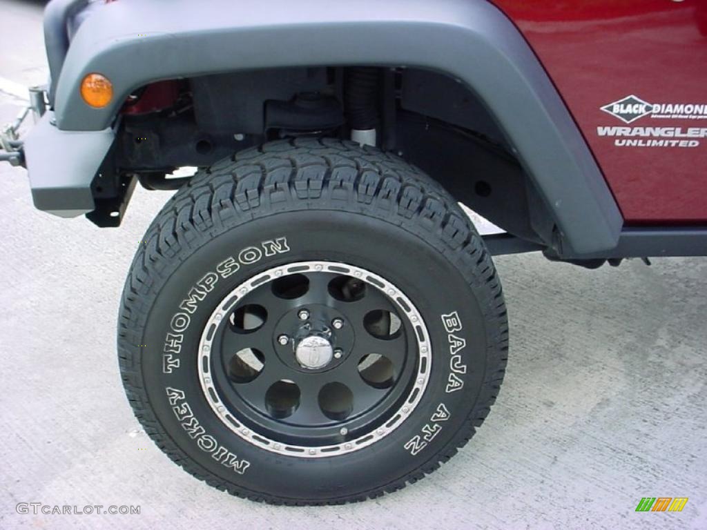 2008 Jeep Wrangler Unlimited Rubicon 4x4 Custom Wheels Photo #38697955
