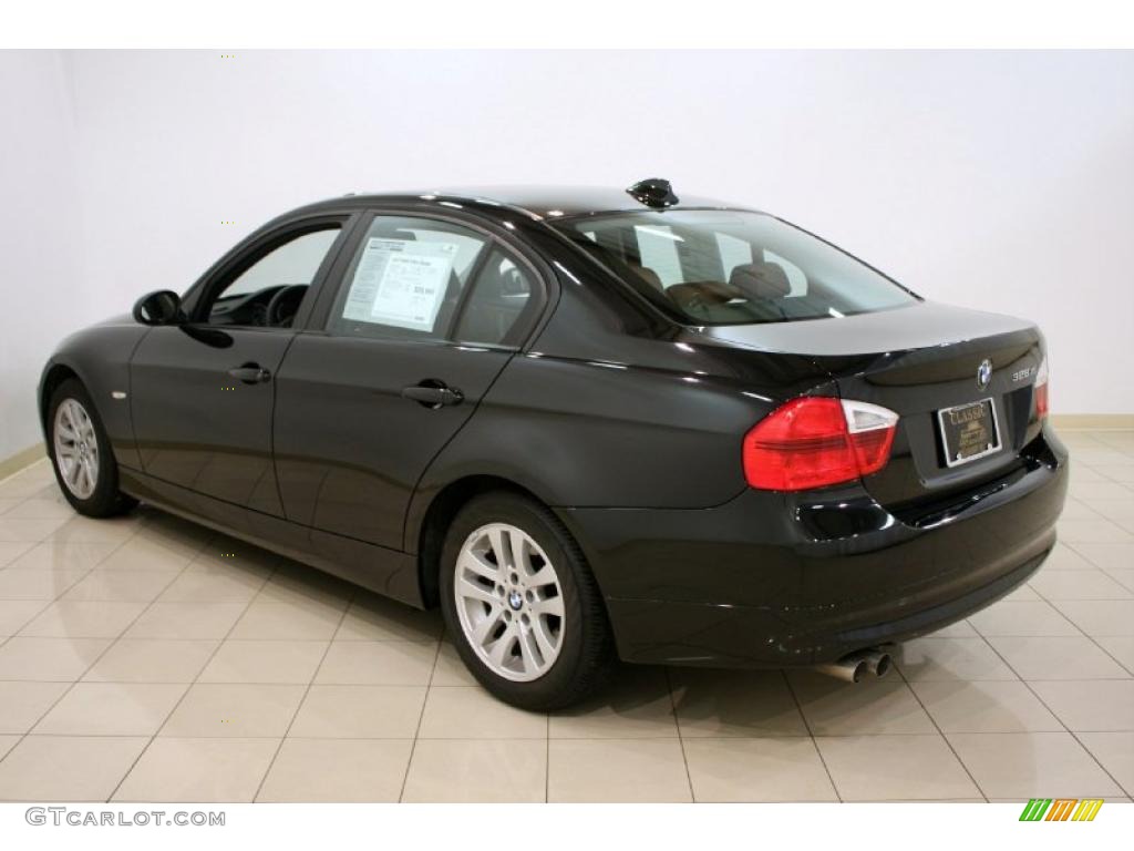 2007 3 Series 328xi Sedan - Black Sapphire Metallic / Terra/Black Dakota Leather photo #5