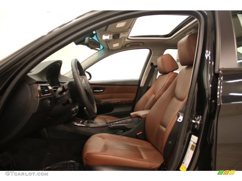 2007 3 Series 328xi Sedan - Black Sapphire Metallic / Terra/Black Dakota Leather photo #12