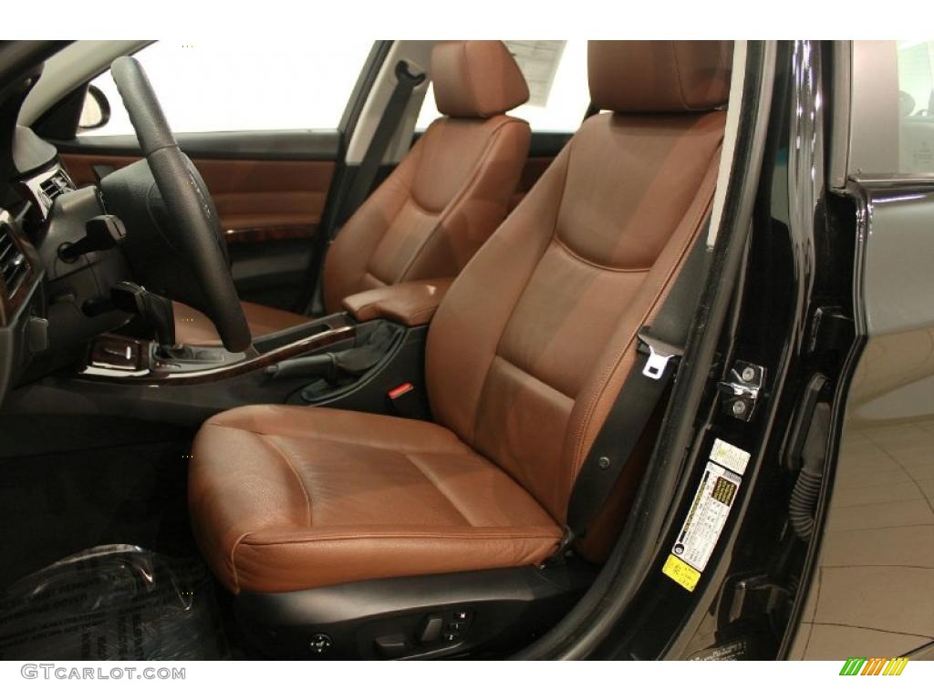 2007 3 Series 328xi Sedan - Black Sapphire Metallic / Terra/Black Dakota Leather photo #13