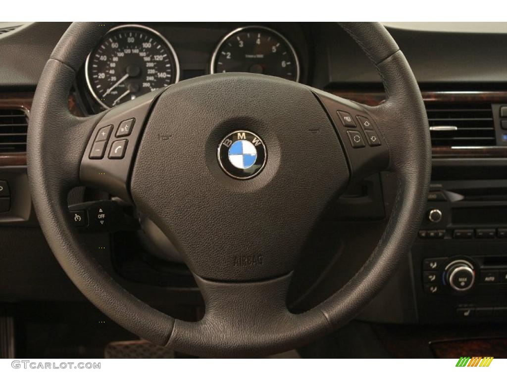 2007 3 Series 328xi Sedan - Black Sapphire Metallic / Terra/Black Dakota Leather photo #15