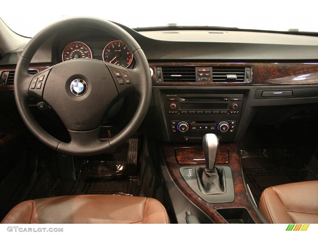 2007 3 Series 328xi Sedan - Black Sapphire Metallic / Terra/Black Dakota Leather photo #24