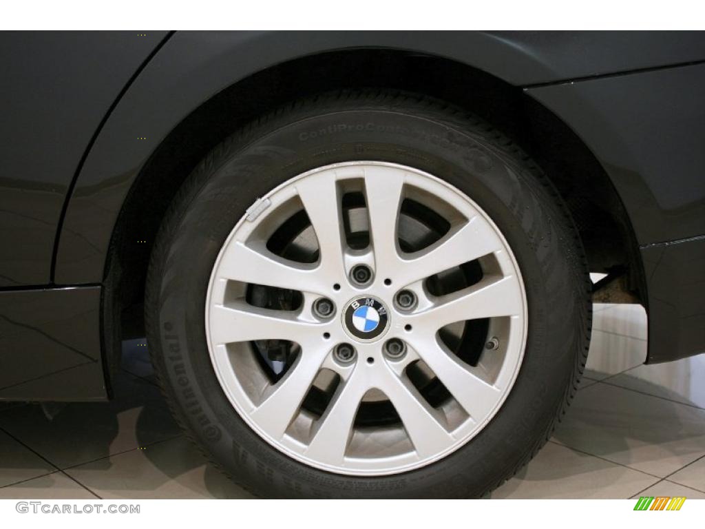 2007 3 Series 328xi Sedan - Black Sapphire Metallic / Terra/Black Dakota Leather photo #29