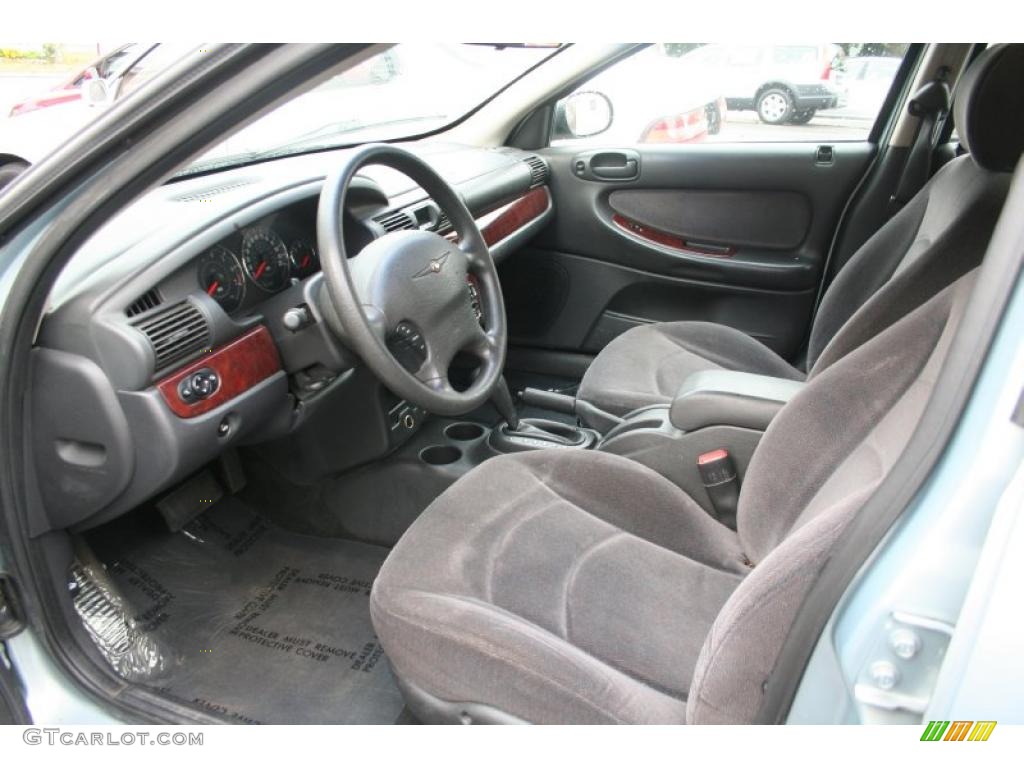 Dark Slate Gray Interior 2001 Chrysler Sebring LX Sedan Photo #38698823