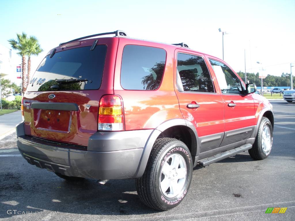 2006 Escape XLT V6 - Redfire Metallic / Medium/Dark Flint photo #3