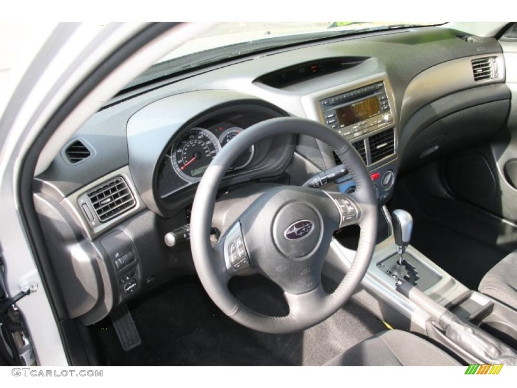 Carbon Black Interior 2010 Subaru Impreza 2.5i Premium Sedan Photo #38701131