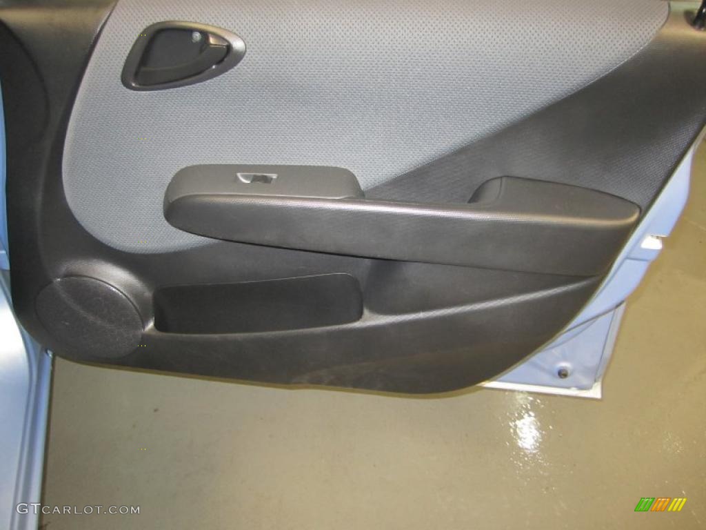 2008 Fit Hatchback - Tidewater Blue Metallic / Black/Grey photo #15