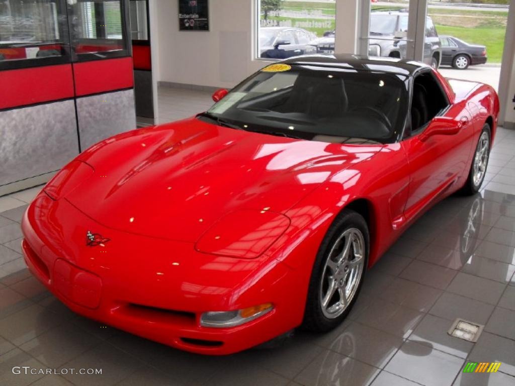 2000 Corvette Coupe - Torch Red / Black photo #1