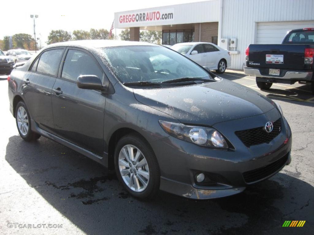 2010 Corolla S - Magnetic Gray Metallic / Dark Charcoal photo #1