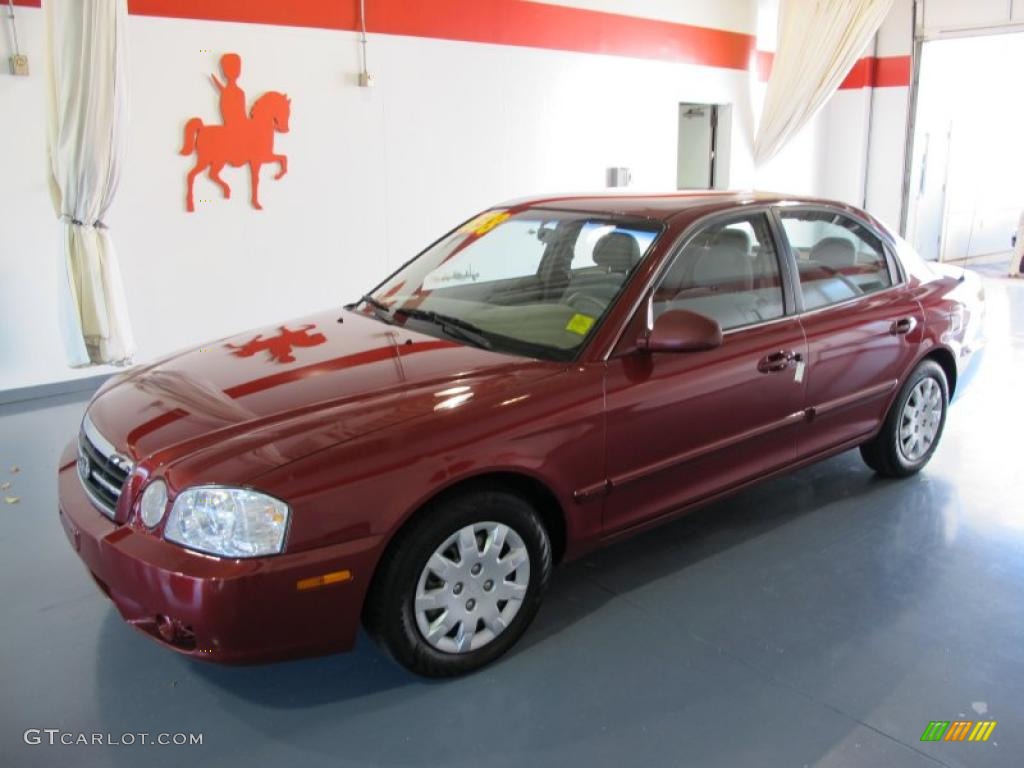 2005 Optima LX - Radiant Red / Beige photo #1