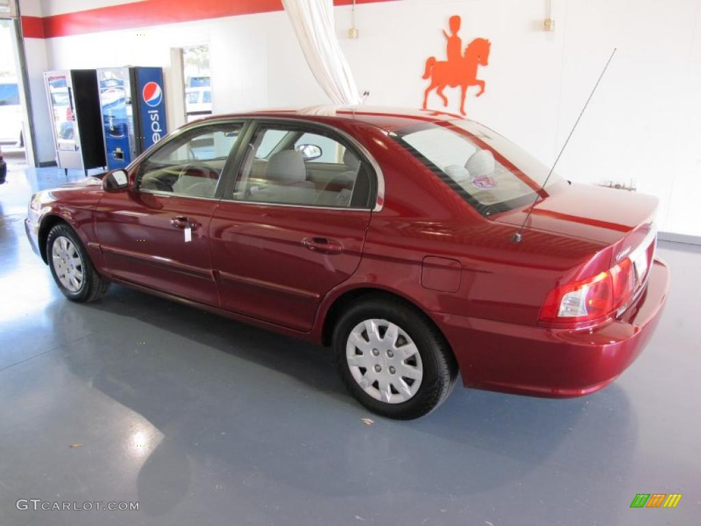 2005 Optima LX - Radiant Red / Beige photo #2