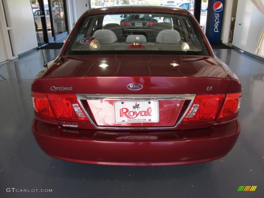 2005 Optima LX - Radiant Red / Beige photo #3