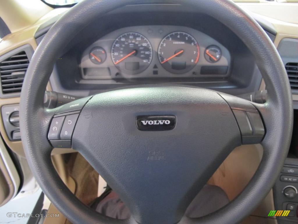 2001 Volvo S60 2.4 Taupe Steering Wheel Photo #38709127