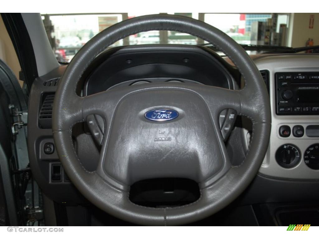 2007 Ford Escape XLT V6 Medium/Dark Flint Steering Wheel Photo #38709171