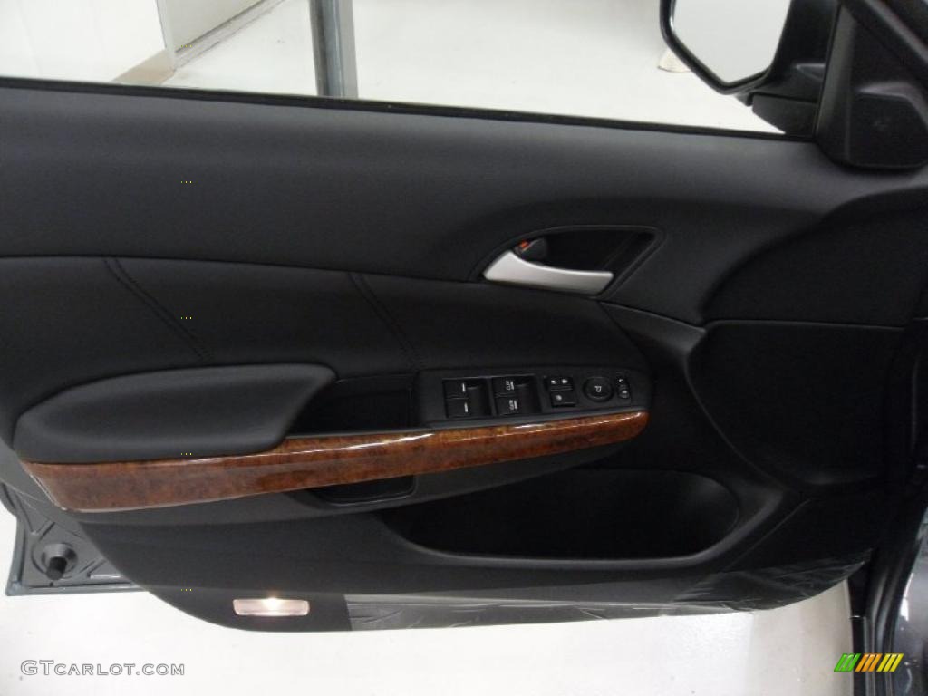 2011 Honda Accord EX-L Sedan Black Door Panel Photo #38709179