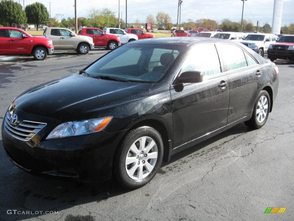 2007 Camry Hybrid - Black / Ash photo #3