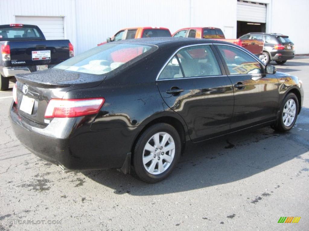 2007 Camry Hybrid - Black / Ash photo #6