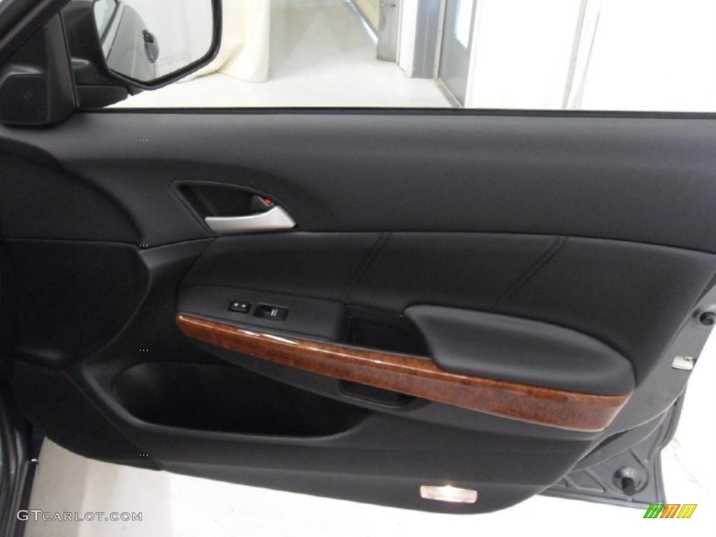 2011 Honda Accord EX-L Sedan Black Door Panel Photo #38709423