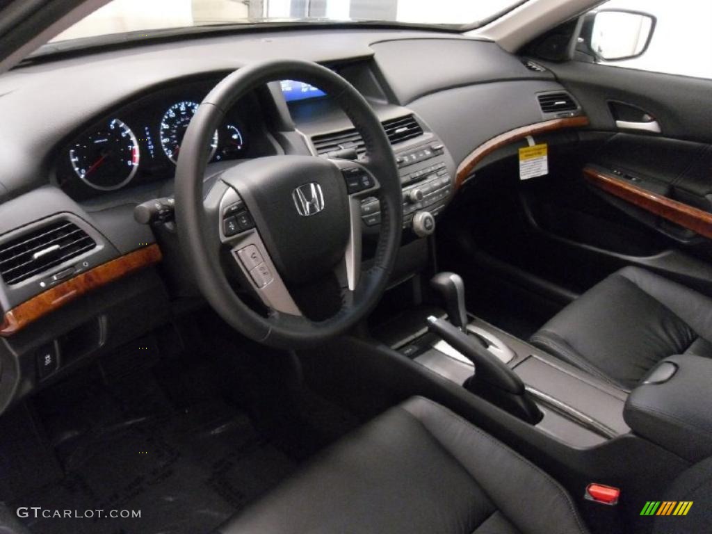 Black Interior 2011 Honda Accord EX-L Sedan Photo #38709511