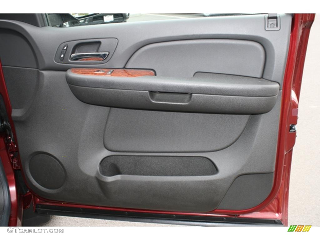 2009 Chevrolet Silverado 1500 LTZ Extended Cab 4x4 Ebony Door Panel Photo #38710123