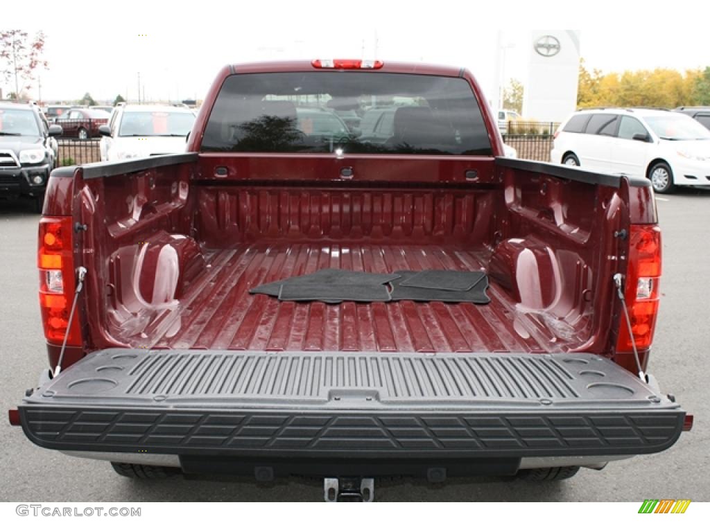 2009 Silverado 1500 LTZ Extended Cab 4x4 - Deep Ruby Red Metallic / Ebony photo #28