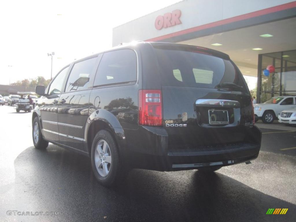2010 Grand Caravan SXT - Brilliant Black Crystal Pearl / Dark Slate Gray/Light Shale photo #3