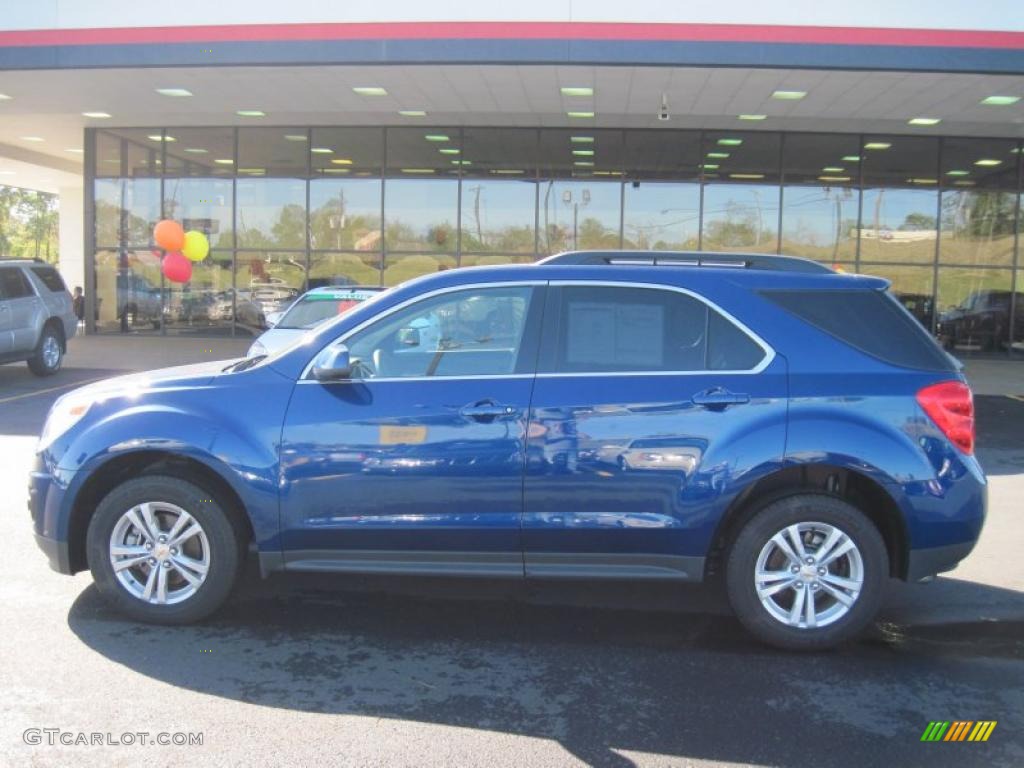 2010 Equinox LT AWD - Navy Blue Metallic / Jet Black photo #2