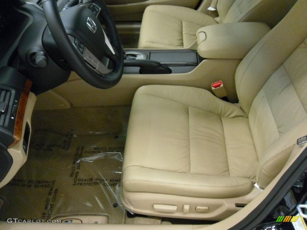 2011 Accord EX-L Sedan - Crystal Black Pearl / Ivory photo #9