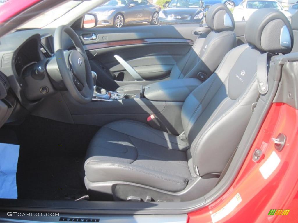 Graphite Interior 2010 Infiniti G 37 Convertible Photo #38712739