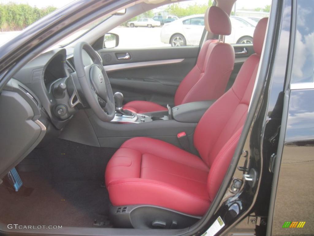 Monaco Red Interior 2011 Infiniti G 37 Limited Edition Sedan Photo #38713311