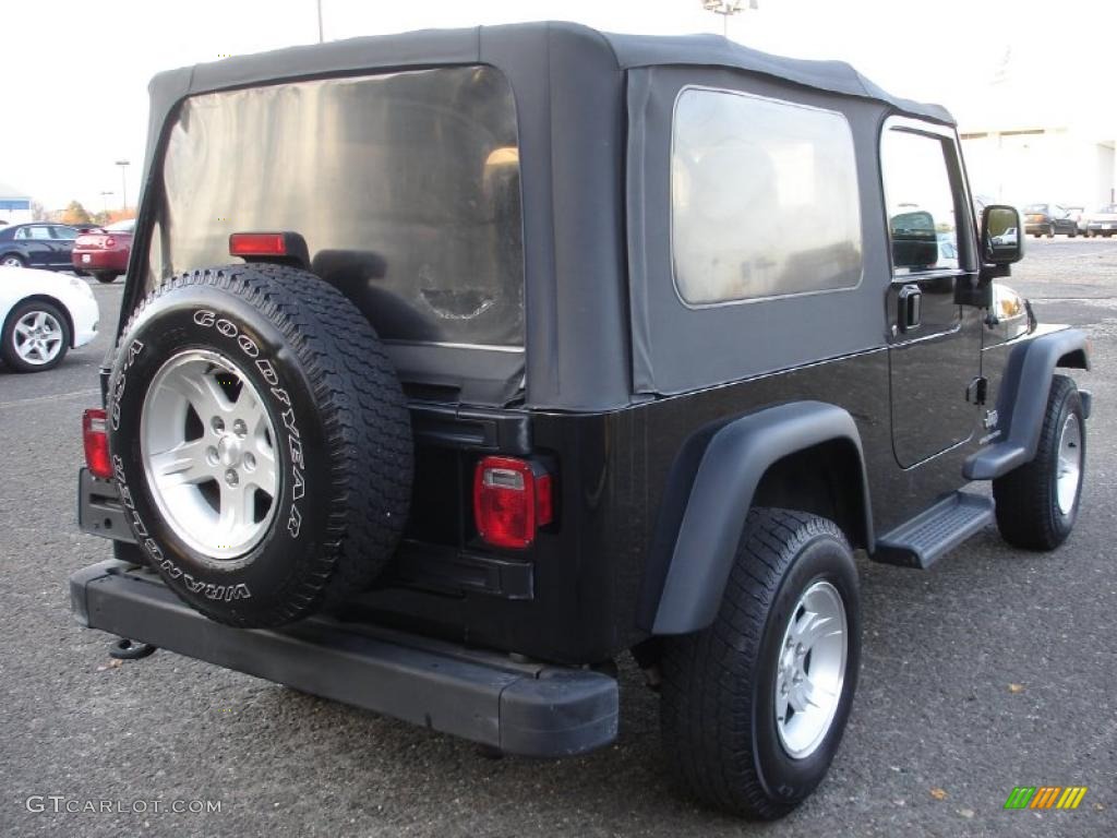 2004 Wrangler Sport 4x4 - Black / Dark Slate Gray photo #4