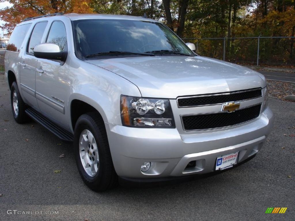 2010 Suburban LT 4x4 - Sheer Silver Metallic / Ebony photo #3