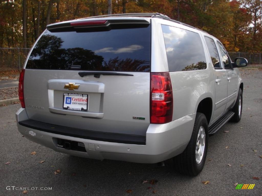 2010 Suburban LT 4x4 - Sheer Silver Metallic / Ebony photo #4