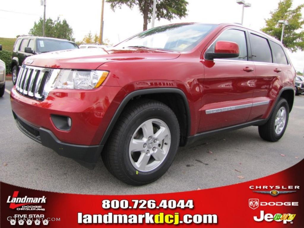 2011 Grand Cherokee Laredo - Inferno Red Crystal Pearl / Dark Graystone/Medium Graystone photo #1