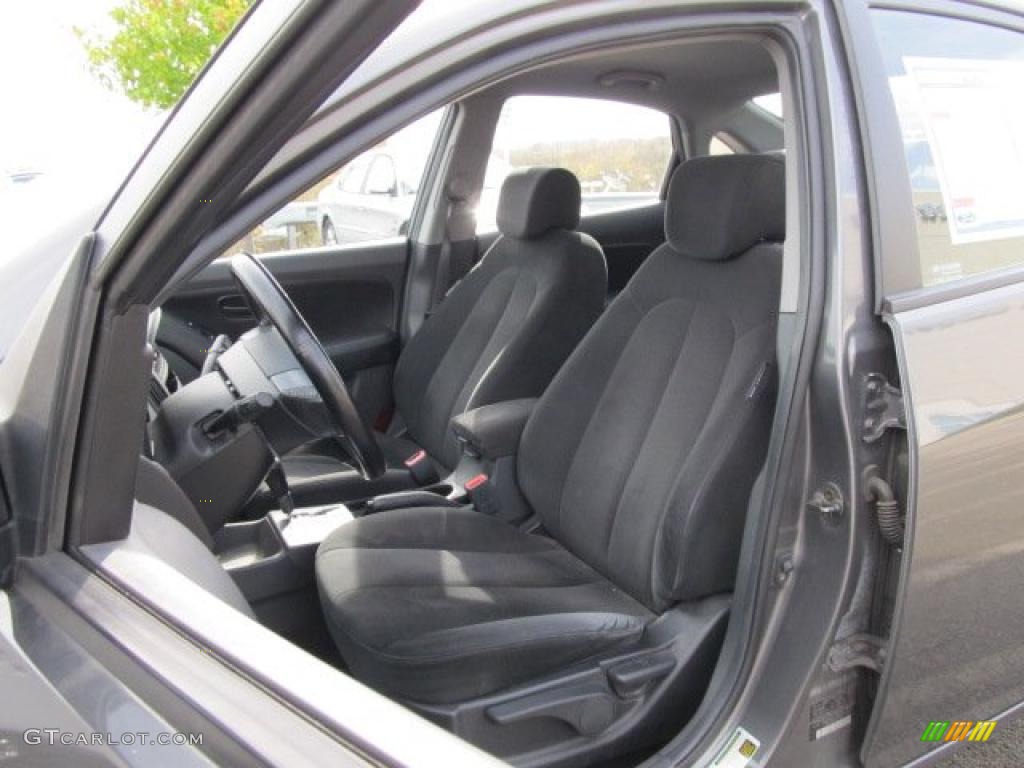 Black Interior 2007 Hyundai Elantra SE Sedan Photo #38715043