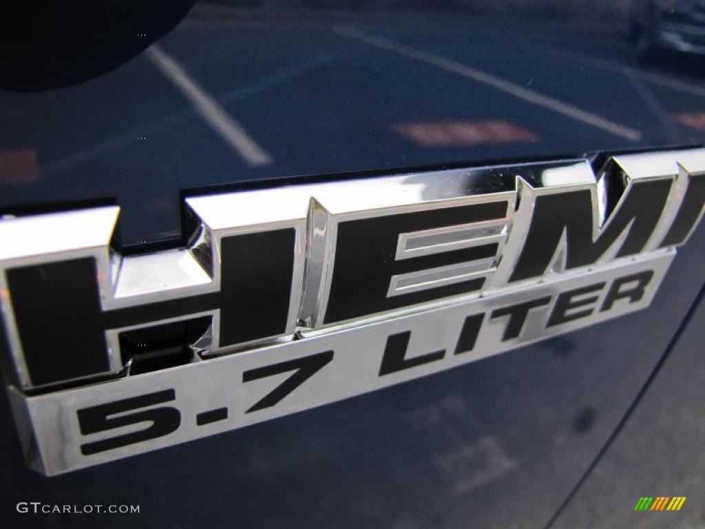 2011 Ram 1500 SLT Outdoorsman Crew Cab 4x4 - Deep Water Blue Pearl / Dark Slate Gray/Medium Graystone photo #6
