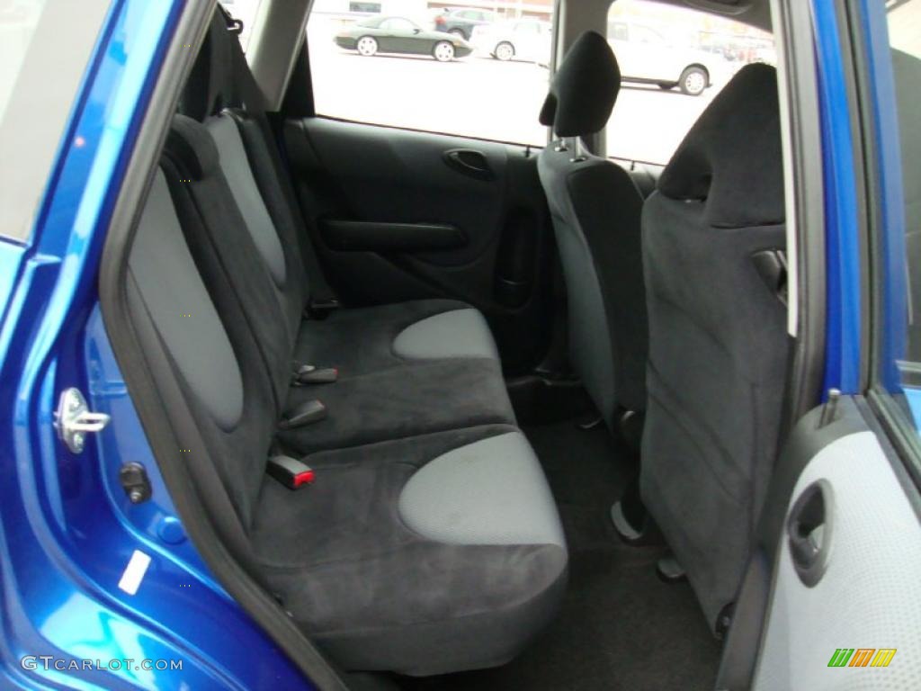 Black/Grey Interior 2008 Honda Fit Sport Photo #38717791