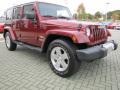 2009 Red Rock Crystal Pearl Jeep Wrangler Unlimited Sahara  photo #7
