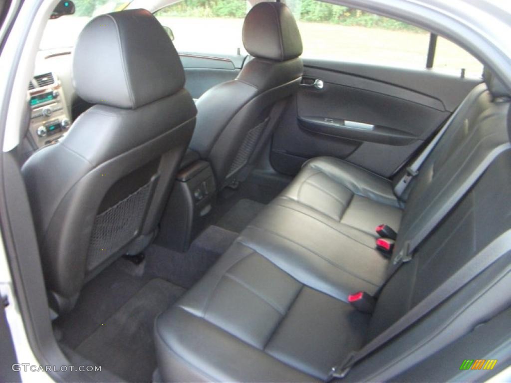 Ebony Interior 2010 Chevrolet Malibu LTZ Sedan Photo #38719399