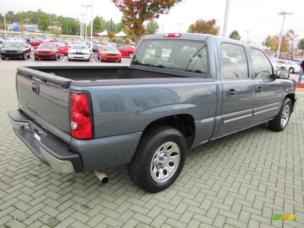 2006 Silverado 1500 LS Crew Cab - Blue Granite Metallic / Medium Gray photo #5