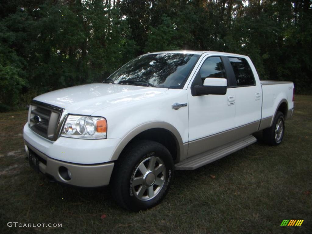 Oxford White 2008 Ford F150 King Ranch SuperCrew 4x4 Exterior Photo #38720263