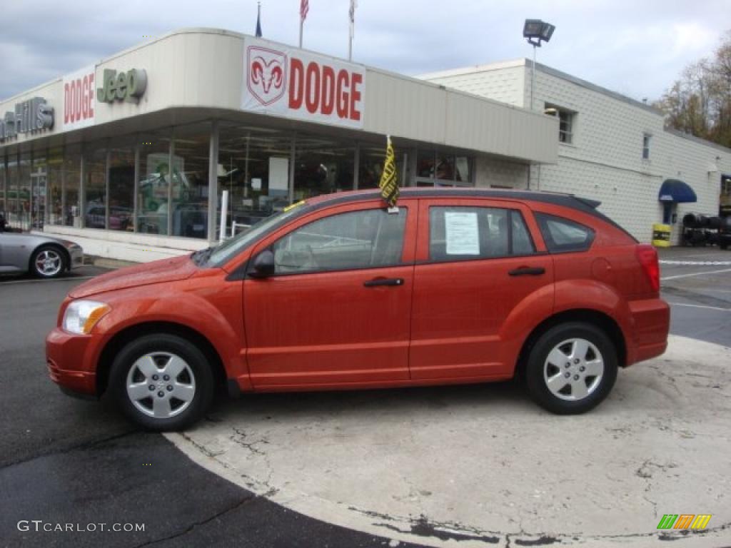 Sunburst Orange Pearl Dodge Caliber