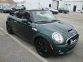 2010 British Racing Green Metallic Mini Cooper S Convertible  photo #4