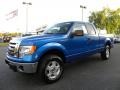 2010 Blue Flame Metallic Ford F150 XLT SuperCab 4x4  photo #6